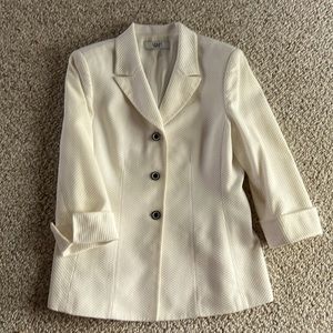 TRUE WHITE LE SUIT BLAZER SZ 10